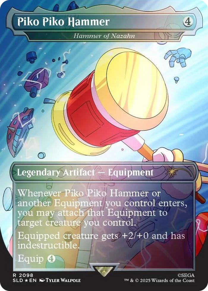 2098 Piko Piko Hammer - Hammer of Nazahn (Rainbow Foil) R Secret Lair Drop Series