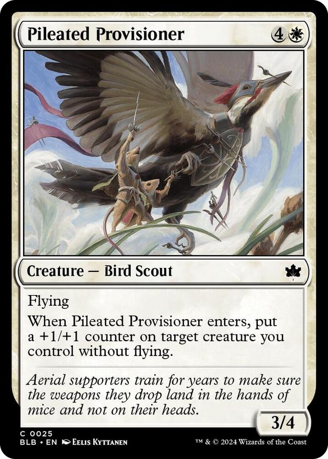 0025 Pileated Provisioner C Bloomburrow