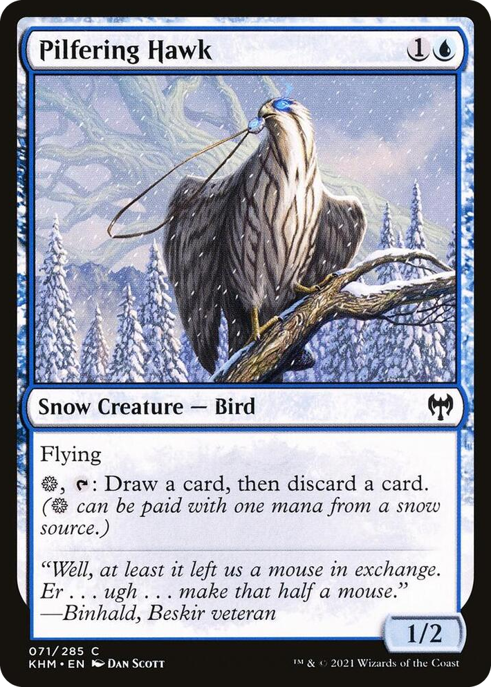 0071 Pilfering Hawk C Kaldheim