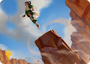 0016 Pillar Launch Art Card (Gold-Stamped Planeswalker Symbol) S Art Series: Avatar: The Last Airbender