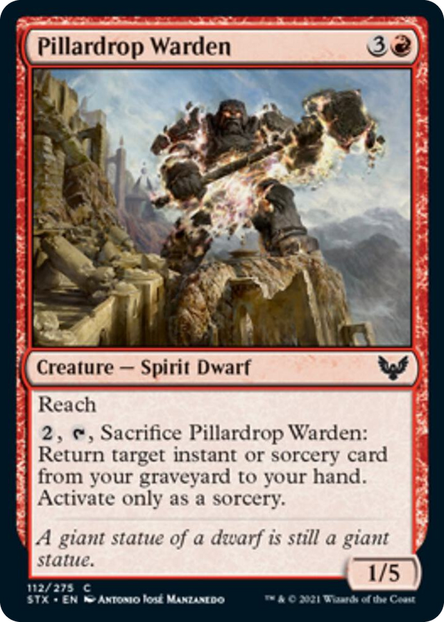 0112 Pillardrop Warden C Strixhaven: School of Mages