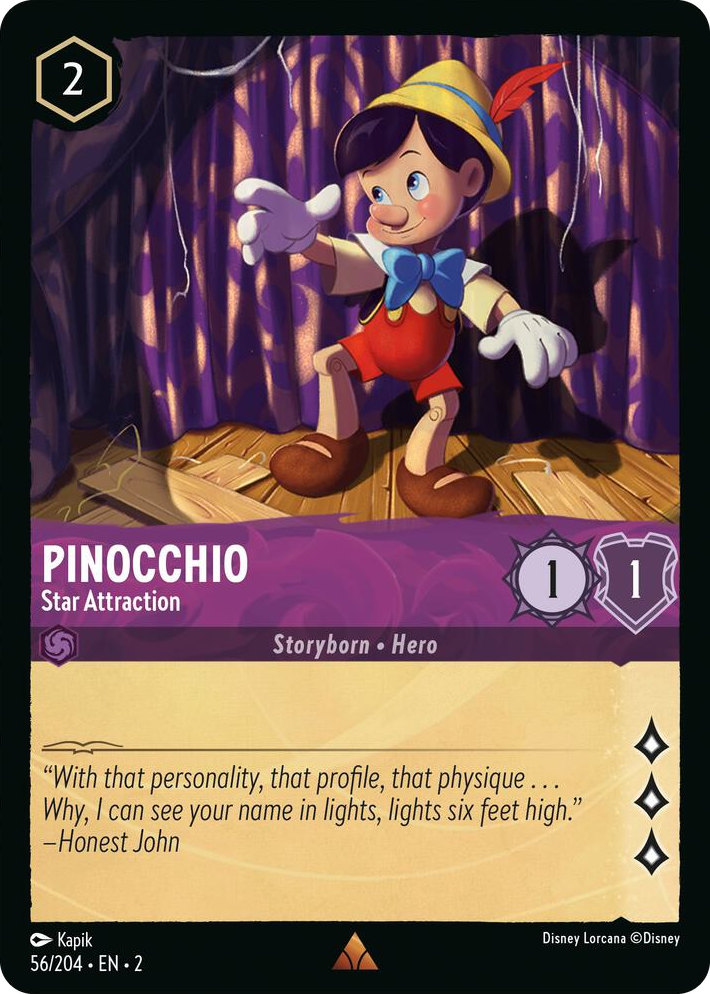 0056 Pinocchio - Star Attraction Rare Rise of the Floodborn
