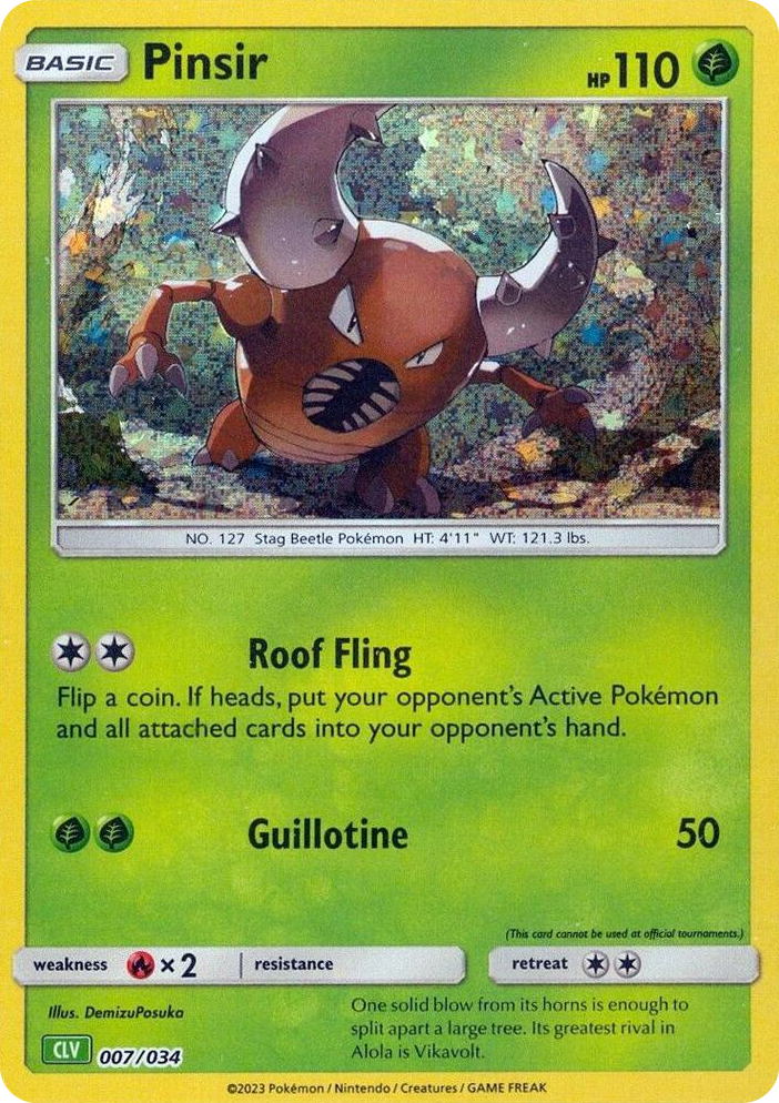 0007 Pinsir Classic Collection Trading Card Game Classic