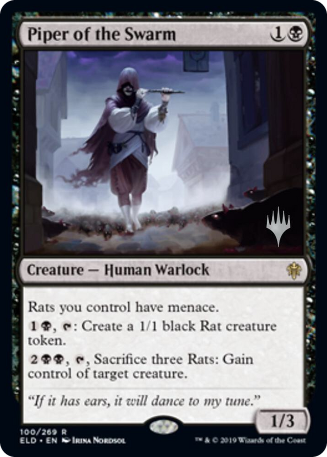0100 Piper of the Swarm R Promo Pack: Throne of Eldraine