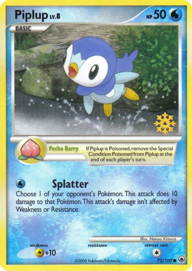 0072 Piplup Promo Countdown Calendar Promos