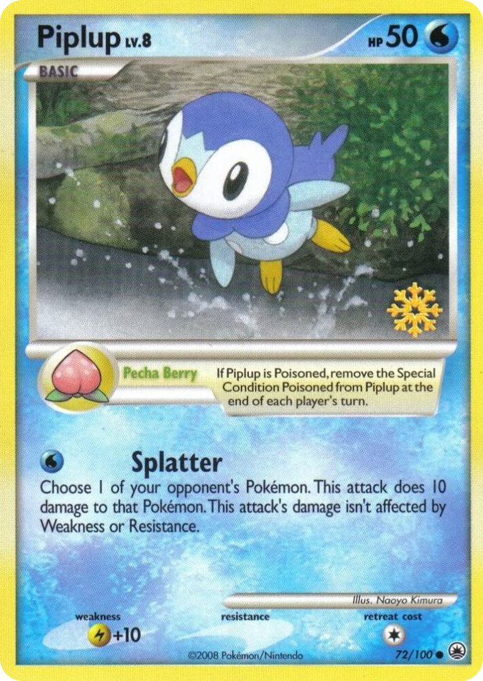 0072 Piplup Promo Countdown Calendar Promos