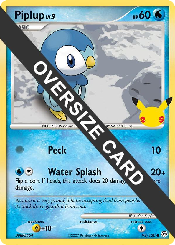 0093 Piplup Promo First Partner Pack