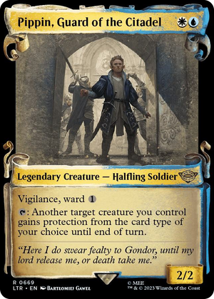 0669 Pippin, Guard of the Citadel (Showcase Scrolls) R Universes Beyond: The Lord of the Rings: Tales of Middle-earth