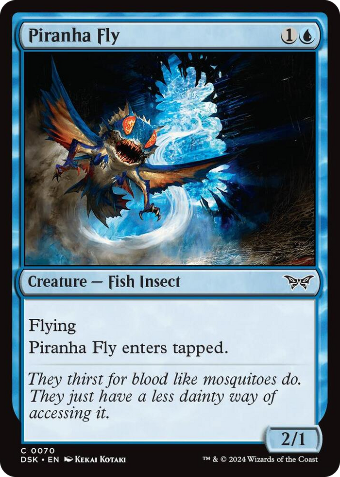 Piranha Fly #70 C - Duskmourn: House of Horror Pokemon card