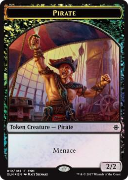 Pirate // Treasure Double-Sided Token #12 P - FNM Promos Pokemon card