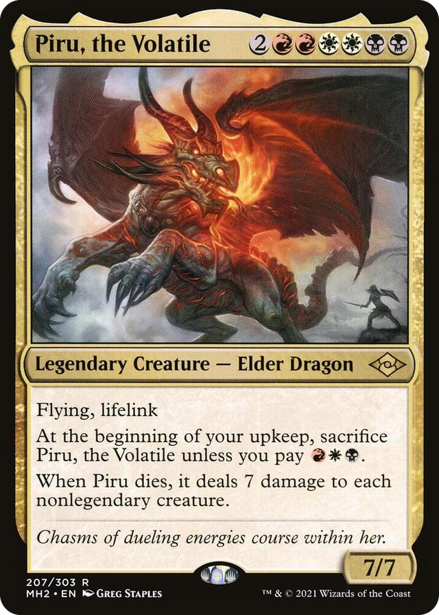 0207 Piru, the Volatile R Modern Horizons 2