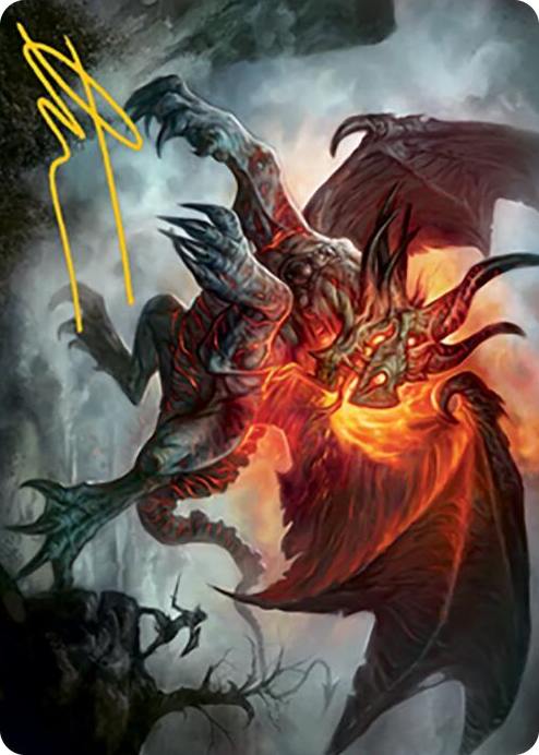 0058 Piru, the Volatile Art Card (Gold-Stamped Signature) S Art Series: Modern Horizons 2
