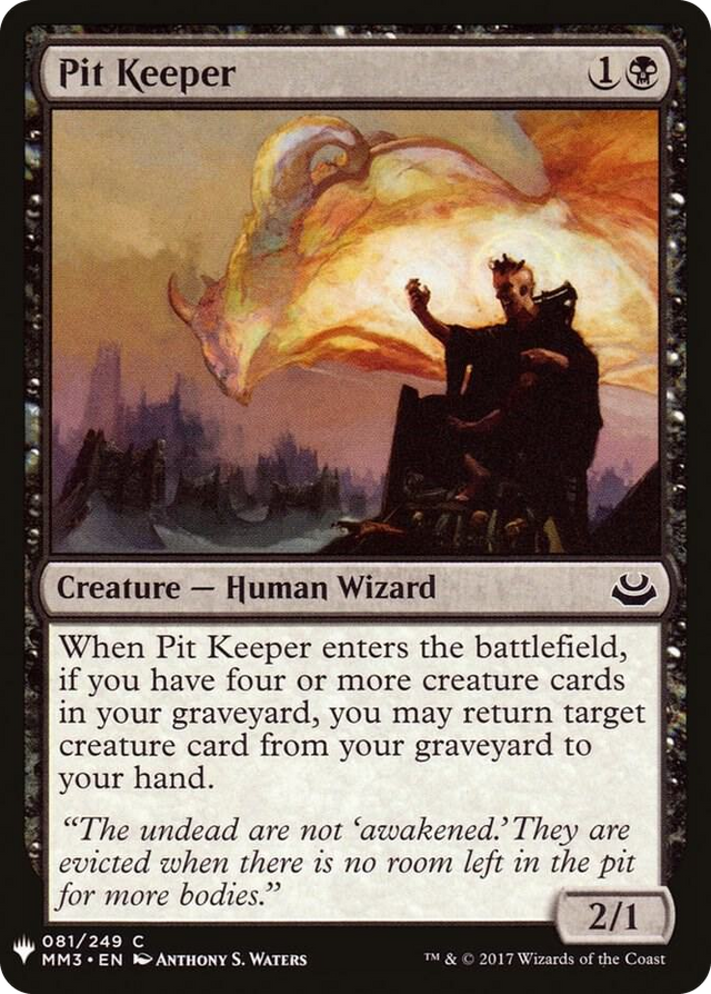 0081 Pit Keeper C The List Reprints