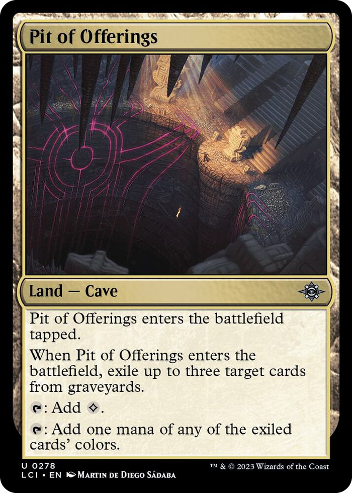 Pit of Offerings #278 U - The Lost Caverns of Ixalan Pokemon card