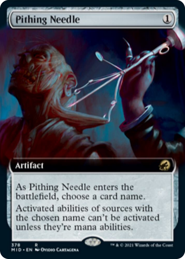 0378 Pithing Needle (Extended Art) R Innistrad: Midnight Hunt