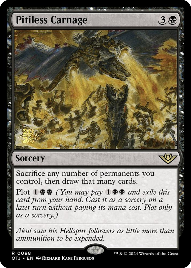 0098 Pitiless Carnage R Prerelease Cards