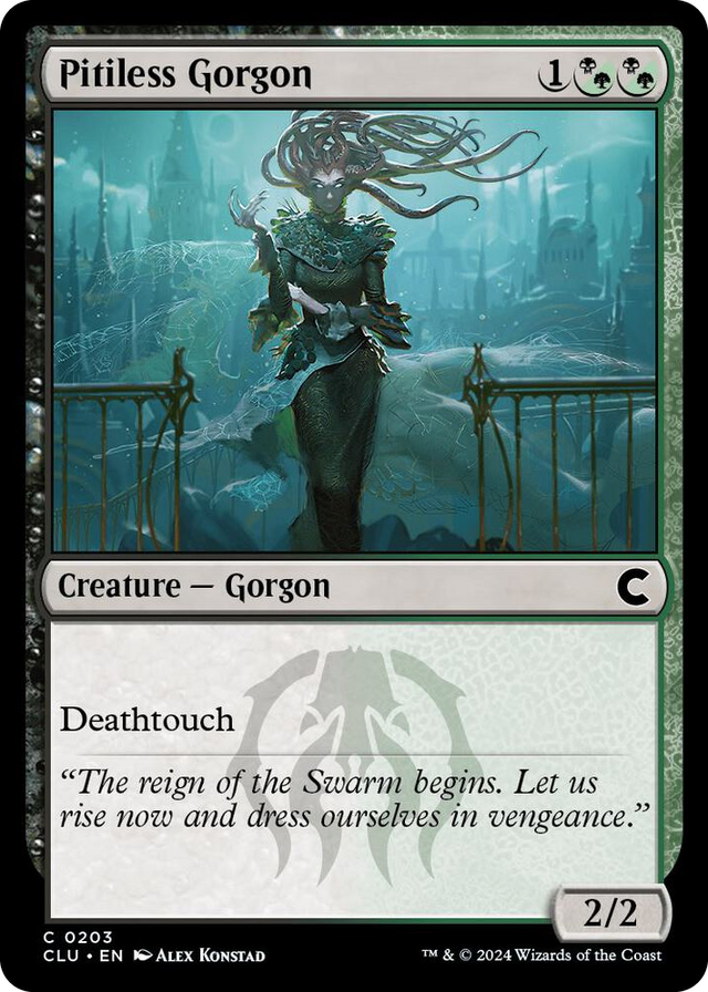 0203 Pitiless Gorgon C Ravnica: Clue Edition