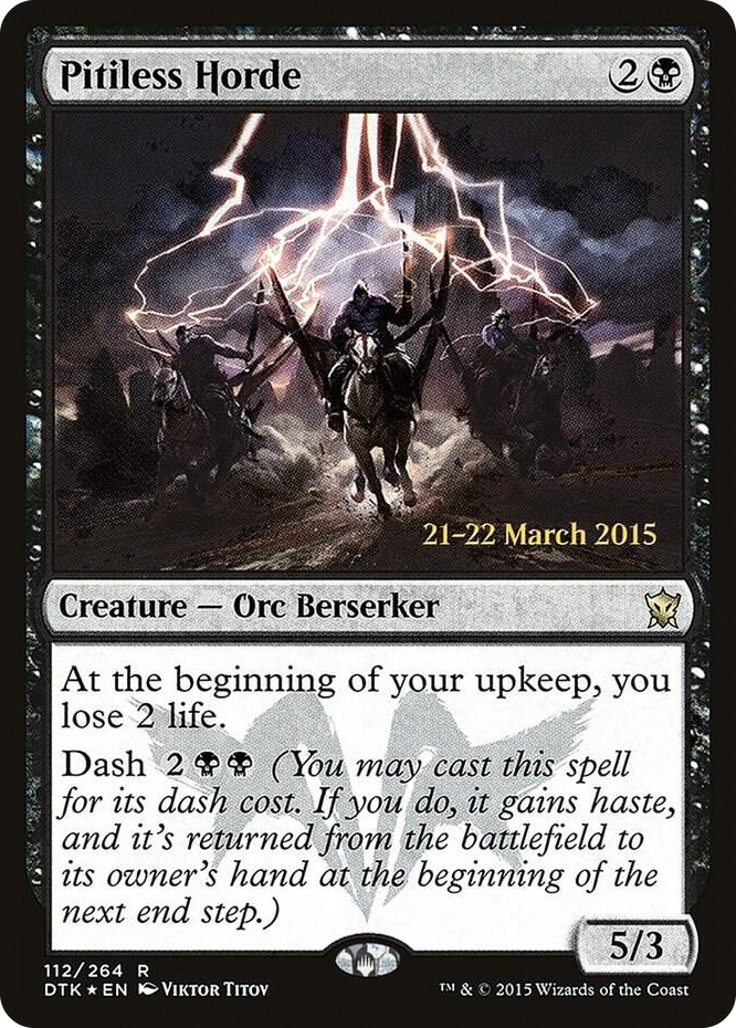 Pitiless Horde #112 R - Prerelease Cards Pokemon card