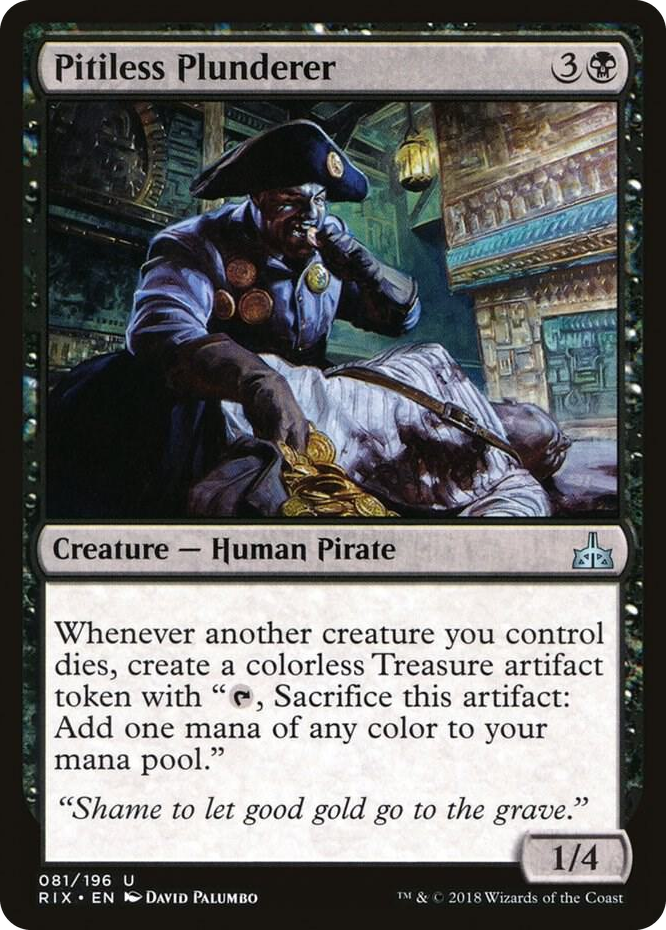 0081 Pitiless Plunderer U Rivals of Ixalan
