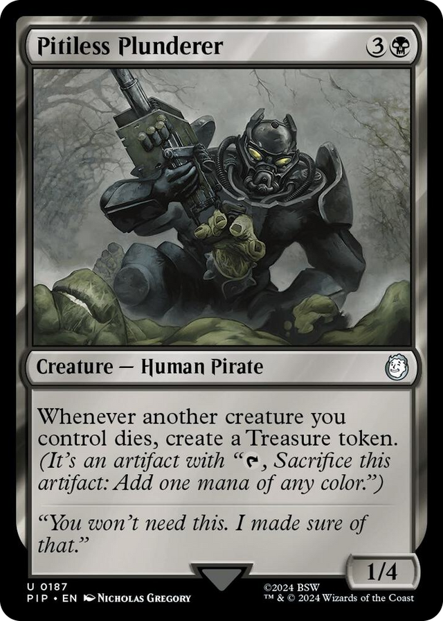 0187 Pitiless Plunderer U Universes Beyond: Fallout