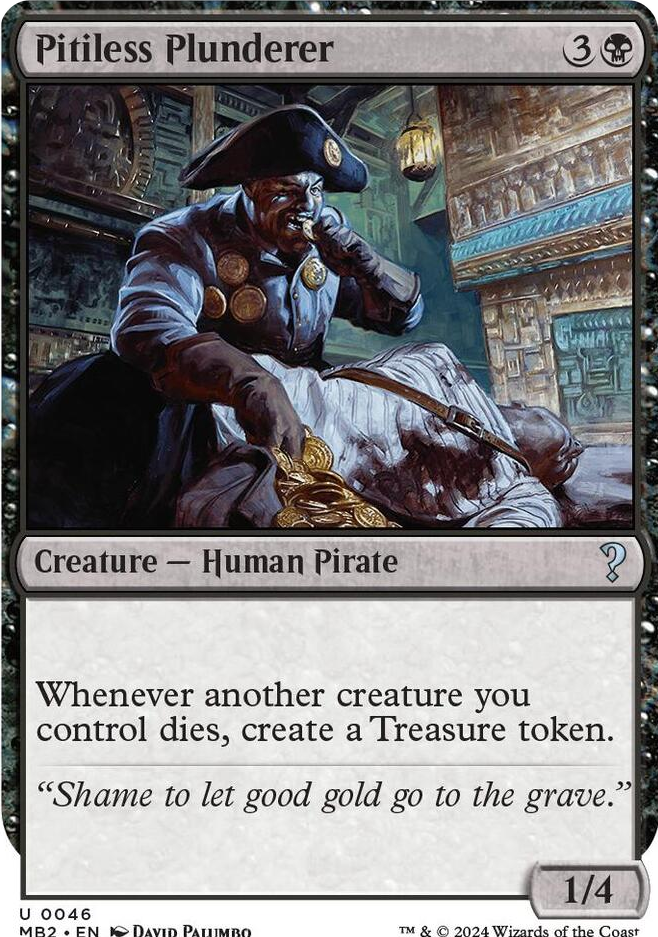 0046 Pitiless Plunderer (White Border) U Mystery Booster 2