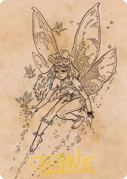 0078 Pixie Guide (Showcase) Art Card (Gold-Stamped Signature) S Art Series: Adventures in the Forgotten Realms