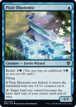 0061 Pixie Illusionist C Dominaria United