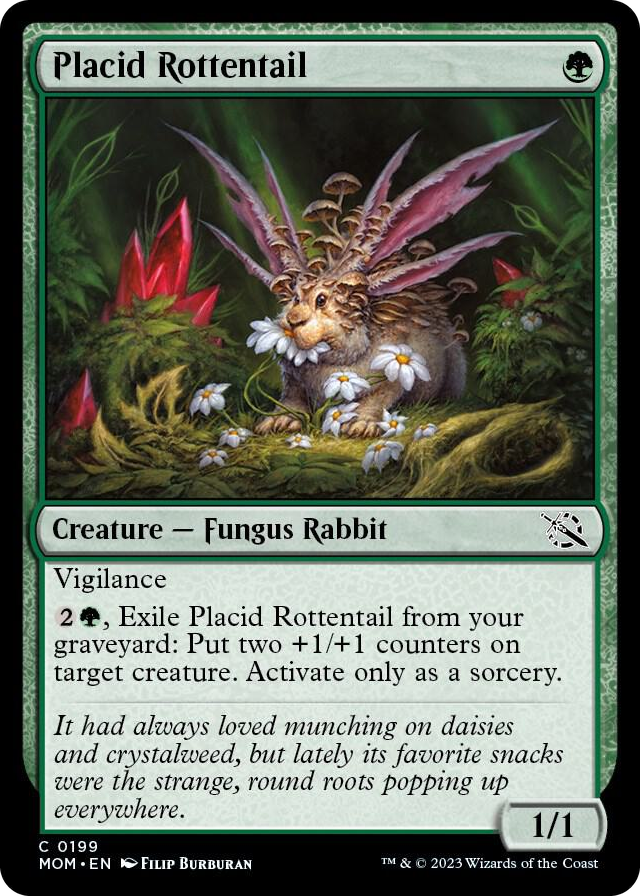 Placid Rottentail #199 C - March of the Machine Pokemon card