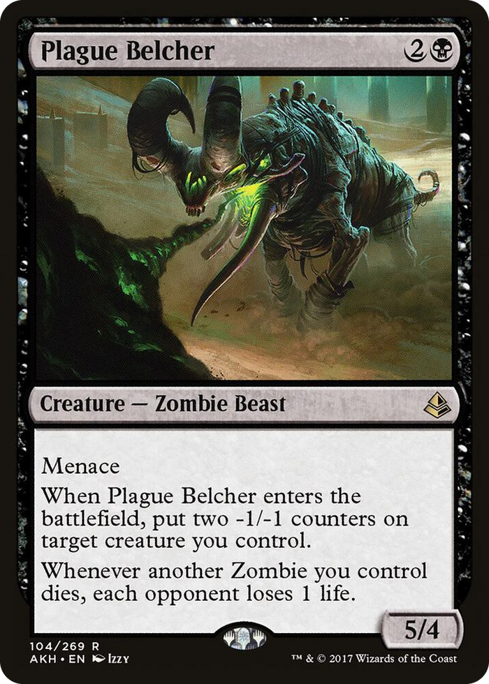 Plague Belcher #104 R - Amonkhet Pokemon card