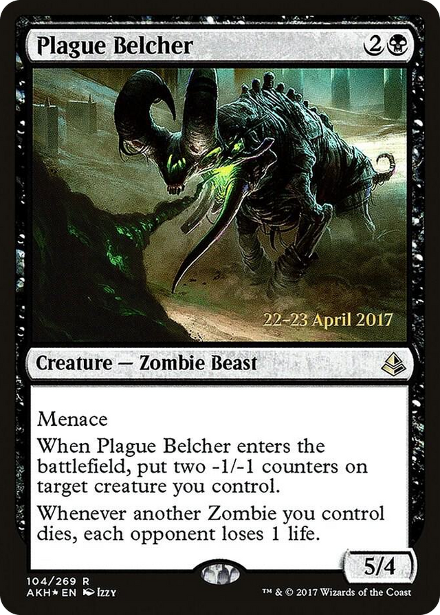 0104 Plague Belcher R Prerelease Cards