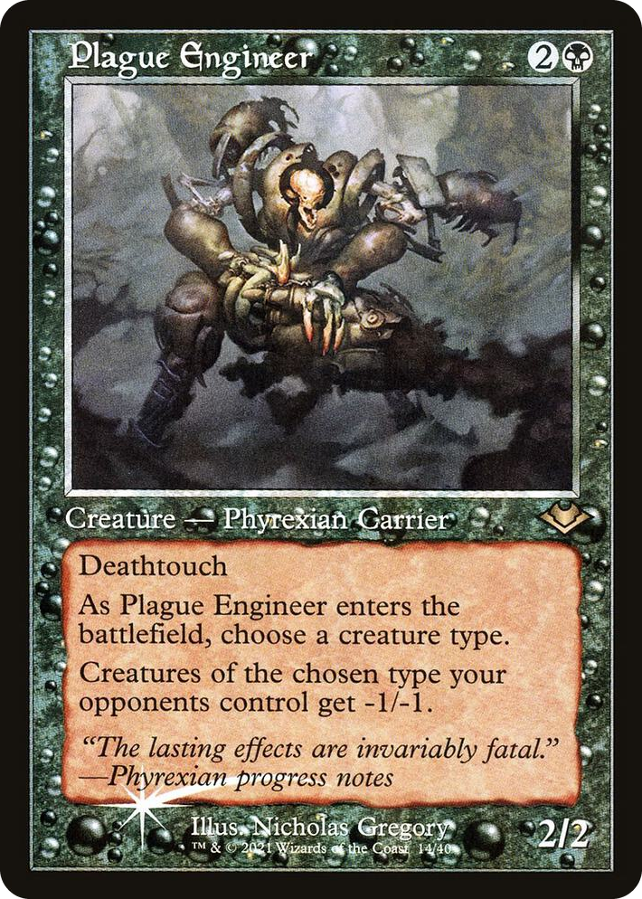 0014 Plague Engineer (Retro Frame) R Modern Horizons
