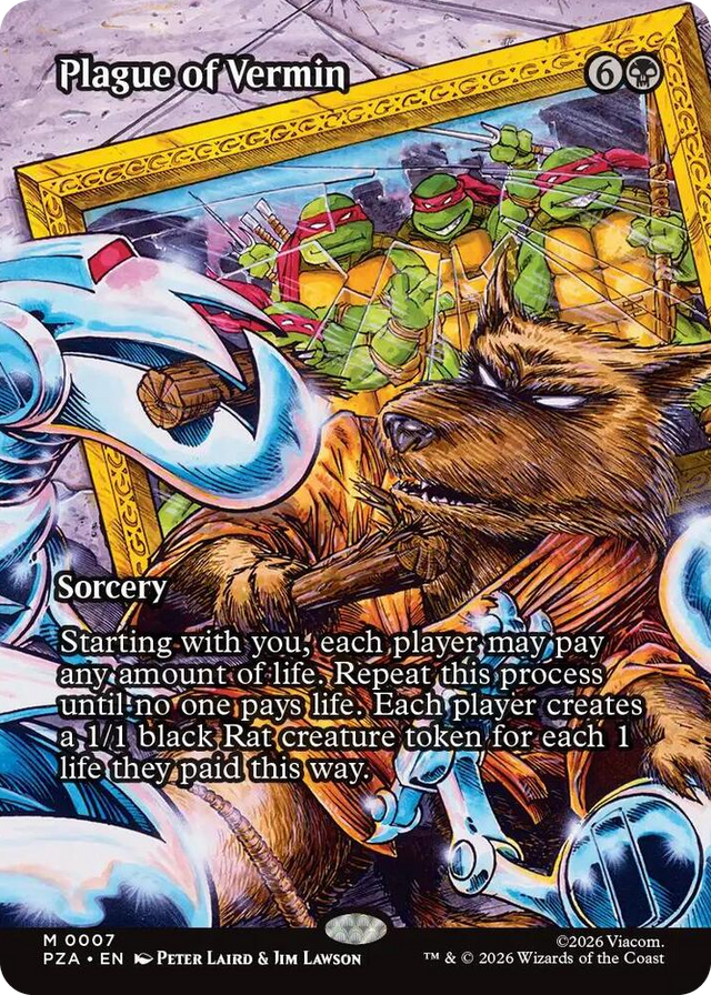 0007 Plague of Vermin (Borderless) M Teenage Mutant Ninja Turtles Source Material