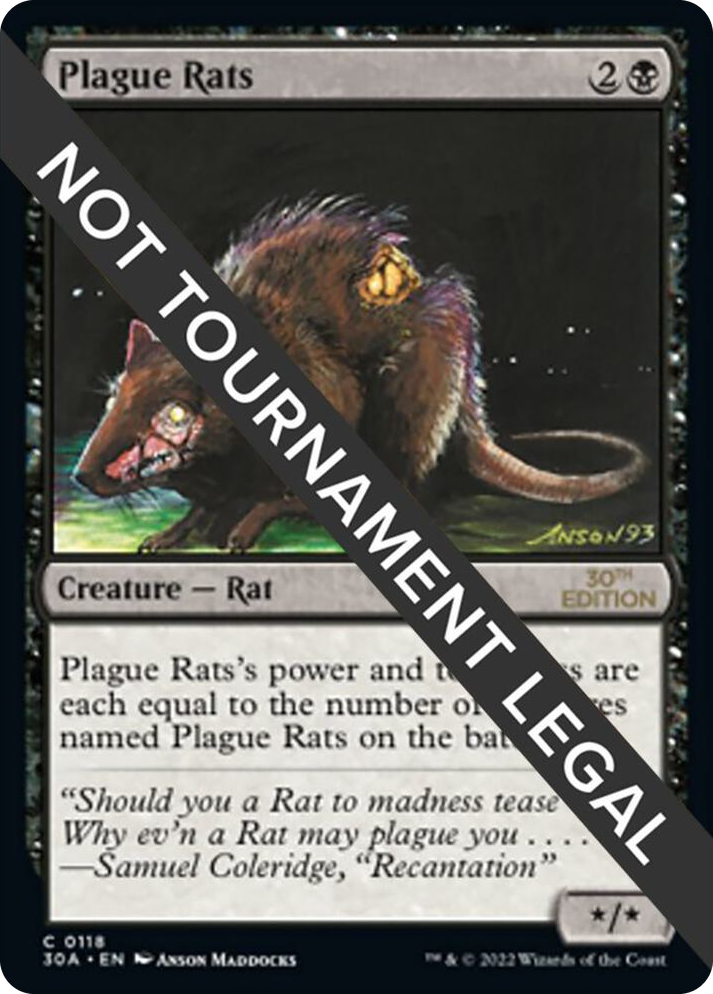0118 Plague Rats C 30th Anniversary Edition
