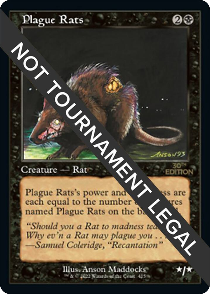 0415 Plague Rats (Retro Frame) C 30th Anniversary Edition