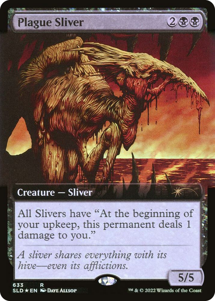 Plague Sliver (Extended Art) #633 R - Secret Lair Drop Series Pokemon card