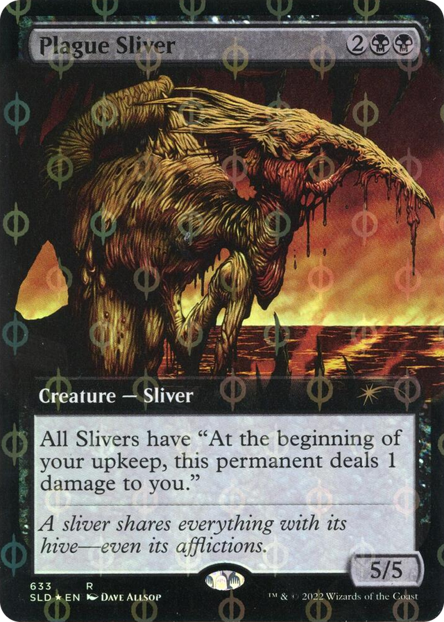 0633 Plague Sliver (Extended Art) (Step-and-Compleat Foil) R Secret Lair Drop Series