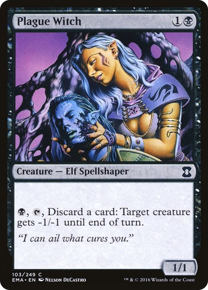 Plague Witch #103 C - Eternal Masters Pokemon card