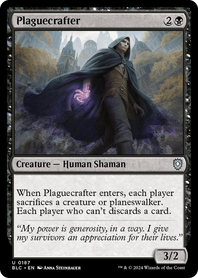 0187 Plaguecrafter U Commander: Bloomburrow