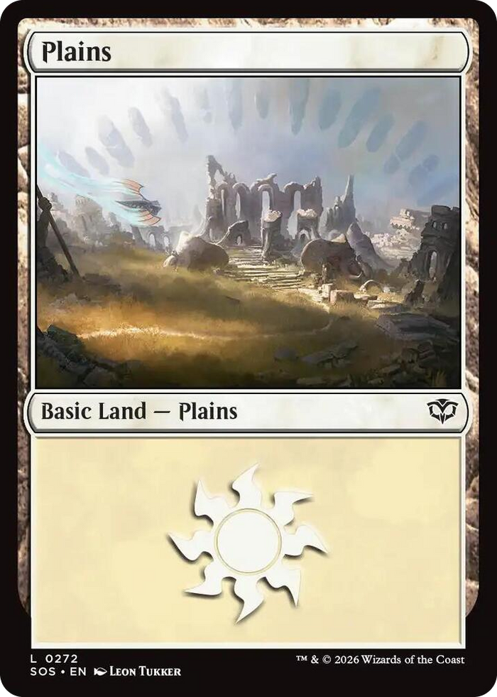Plains (0272) #272 L - Secrets of Strixhaven Pokemon card