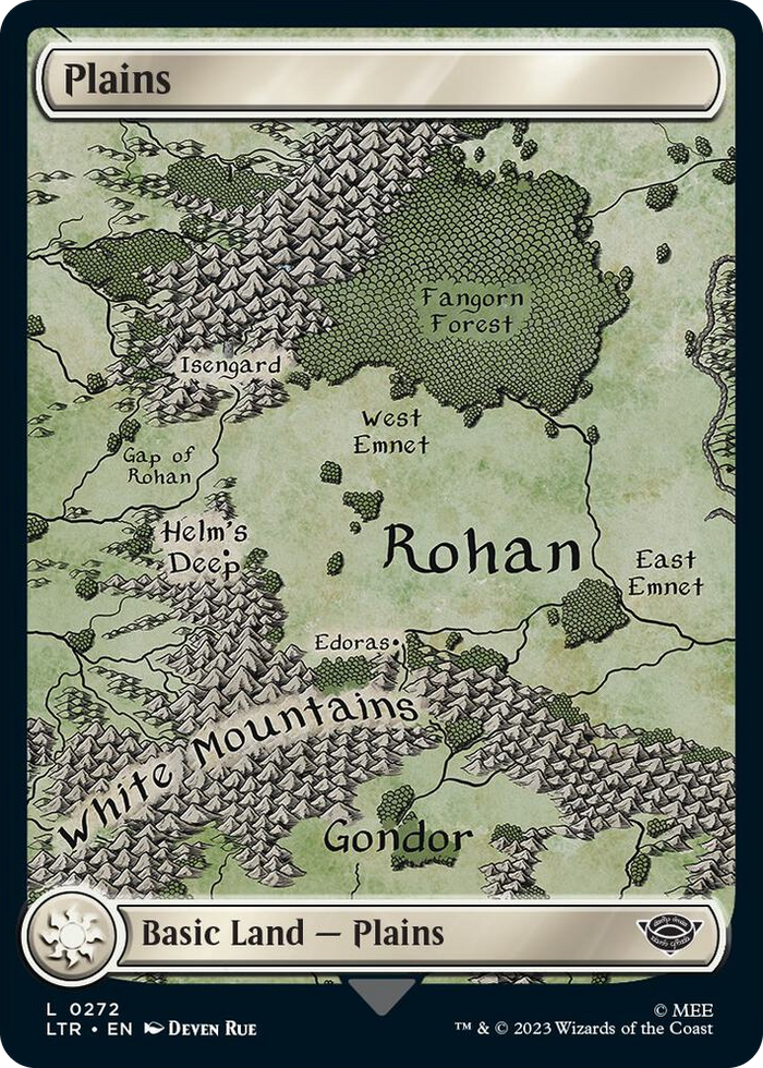 Plains (0272) #272 L - Universes Beyond: The Lord of the Rings: Tales of Middle-earth Pokemon card