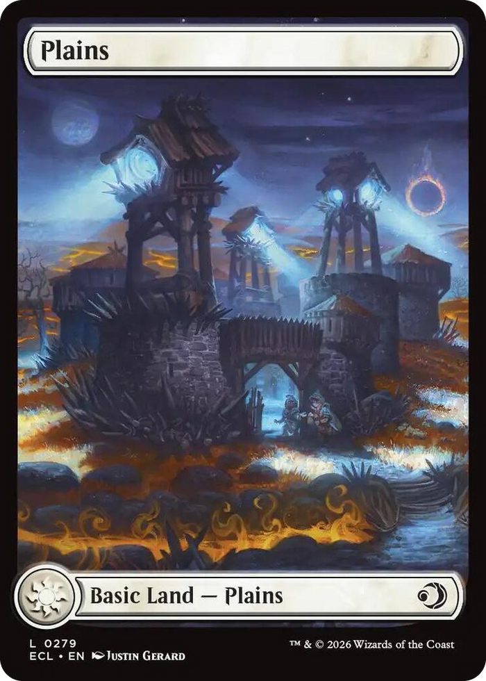Plains (0279) #279 L - Lorwyn Eclipsed Pokemon card