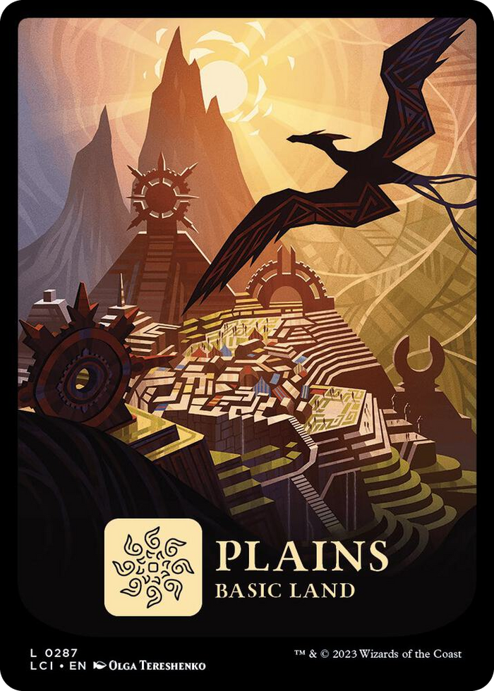 Plains (0287) #287 L - The Lost Caverns of Ixalan Pokemon card