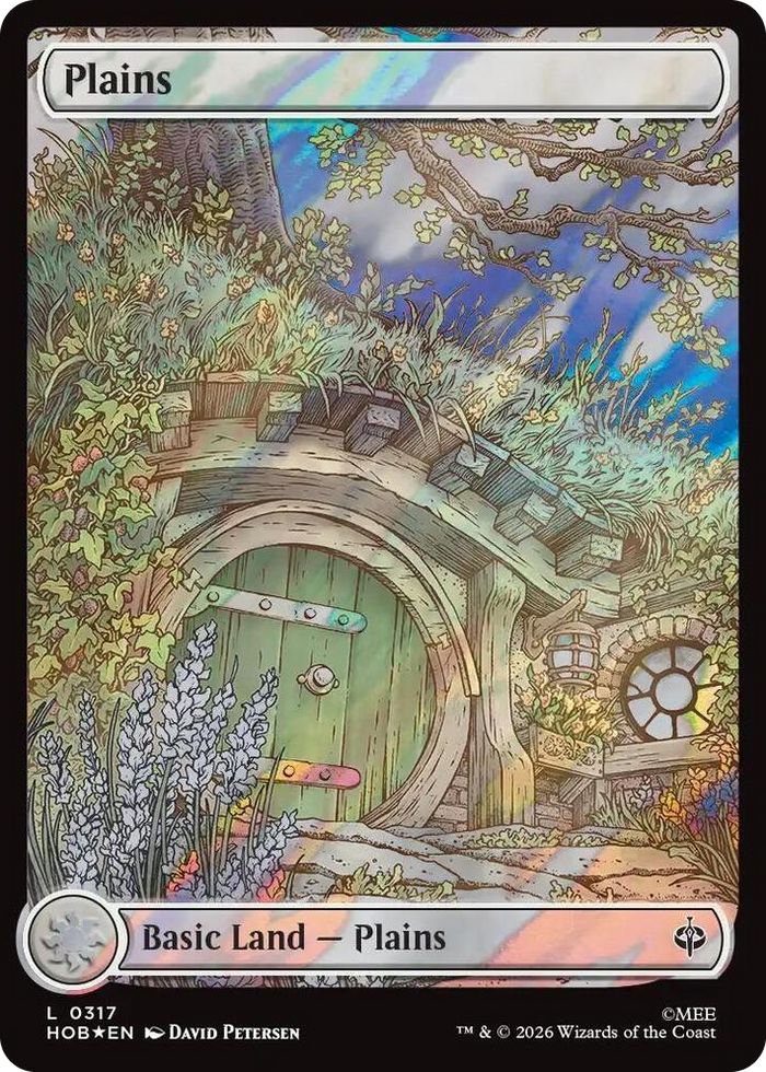Plains (0317) (Surge Foil) #317 L - The Hobbit Pokemon card