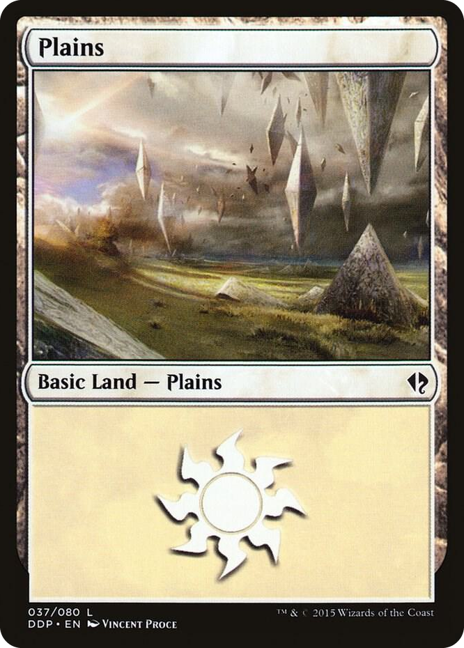Plains (037) #37 L - Duel Decks: Zendikar vs. Eldrazi Pokemon card