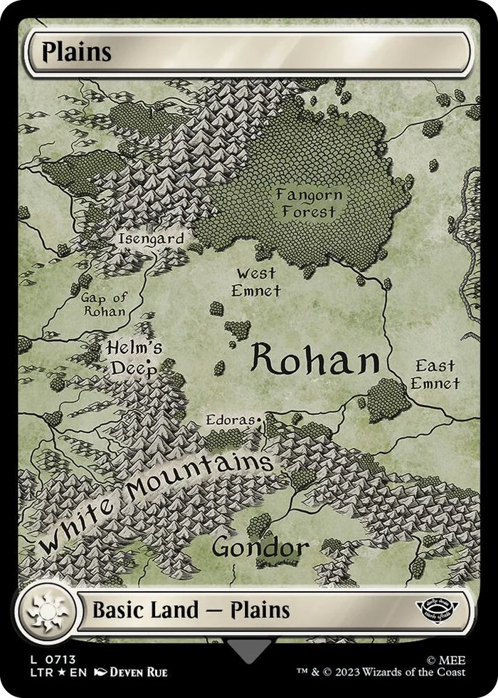 0713 Plains (0713) (Surge Foil) L Universes Beyond: The Lord of the Rings: Tales of Middle-earth