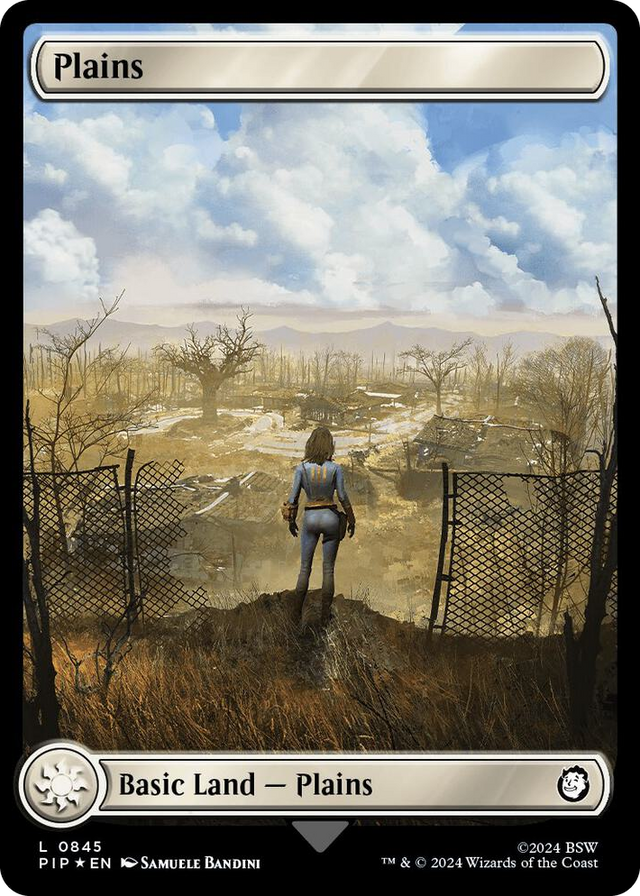 0845 Plains (0845) (Surge Foil) L Universes Beyond: Fallout