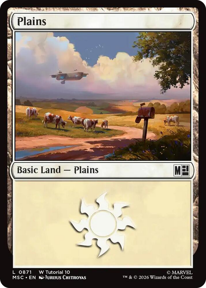 Plains (0871) #871 L - Commander: Marvel Super Heroes Pokemon card