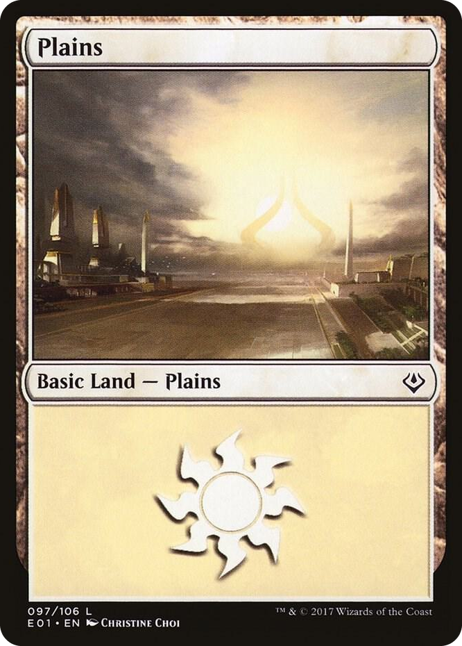 Plains (097) #97 L - Archenemy: Nicol Bolas Pokemon card
