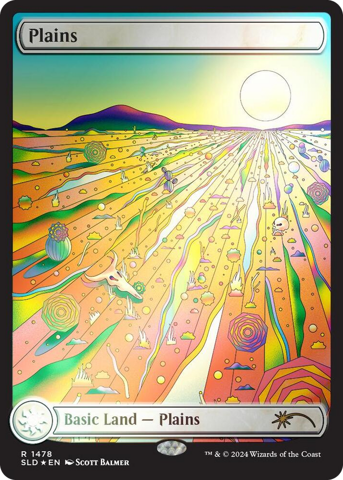 Plains (1478) (Rainbow Foil) #1478 R - Secret Lair Drop Series Pokemon card