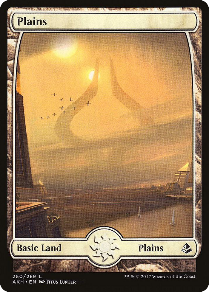 Plains (250) - Full Art #250 L - Amonkhet Pokemon card